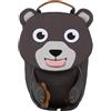 Affenzahn Amico Piccolo Zaino per l'asilo per bambini da 1 a 3 anni ergonomico riflettente linguetta con targhetta per il nome Orso puro - Grigio