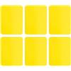 QUARKZMAN 6Pcs Toppe in Ferro per Riparazione Abbigliamento, Toppe di Riparazione Tessuto in Cotone per Vestiti Pantaloni Borse, 5x4 Pollici Giallo