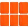 QUARKZMAN 6Pcs Toppe in Ferro per Riparazione Abbigliamento, Toppe per Riparazione Tessuti in Cotone per Vestiti Pantaloni Borse, 5x4 Pollici Arancione Rosso
