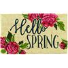 DII Zerbino in fibra di cocco naturale, tappetino decorativo Hello Mat, 45 x 76 cm, Hello Spring