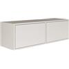 Selsey Mobile TV Lowboard - Colore bianco moderno TV comò 100 x 30 x 30 cm (larghezza x profondità x altezza), per soggiorno, armadio con alette Push to Open Lowboard appeso TV Cabinet a parete