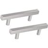 SYDARSYN 2 pezzi Maniglie Armadio Acciaio Inossidabile T Barra Maniglie Maniglie per Mobili Cucina Cassetti Moderne Porte Maniglie Argento 96mm