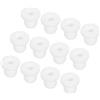 QUARKZMAN 15Pz Occhielli in Gomma Diametro Montaggio Dia 9mm, ID 5mm, Altezza 11mm Bianco Protezione Cavo Guarnizioni Flessibili Per Tubo Cavo