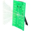 BORDSTRACT Misuratore di livello laser a linea incrociata a doppia scala con piastra target a livello laser, piastra magnetica pieghevole per carte target laser da pavimento(Verde)