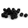 uxcell Sourcingmap® - Grano filettato M10 x 10 mm a testa esagonale, colore: Nero, 20 grani