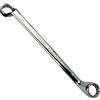 Aerzetix - Chiave Poligonale Doppia - Contrangolo 18x19mm - Chiave manuale occhiello in acciaio CR-V per/Serraggio/Assemblaggio/ - Impugnatura lucidato 12 lati bi-esagonale - Colore argento - C45493