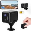 UCOCARE Telecamera con SIM, 2K Mini Telecamera senza WiFi con SIM 4G da Interno/Esterno, Batteria 5200mAh, AI Rilevazione Moviment, Visione 160°, Visione Notturna