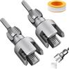 XZMCAT 2 Pezzi Filettatore per Tubi in PVC/PPR, 2 in 1Kit Utensile Integrato per Filettatura Interna ed Esterna Tubi da 1/2, 3/4, Multiuso Filettatore Trapano Elettrico A-ccessori