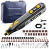 Enventor Mini Utensile Rotante Multifunzione a Batteria 8V, Mini Trapano Elettrico 124 Accessori, 5 Velocità Regolabili, 5000-30000RPM, Ricarica USB, per Incisione, Smerigliatura, Lucidatura