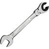 TopHomer 12mm Tubing Wrench Ratchet Flex-Head Olio Metrico Flessibile Doppia Chiave Aperta Specchio Polish Ratchet Flare Chiave per Utensili Manuali