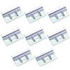 WangLaoWu 8 Pezzi Professionale Piastra Supporto a Parete Montaggio, Binario Armadio-Rail per Armadio Staffa, Pensili Piastra Supporto Armadio per Pensili in Cucina, Bagno, Soggiorno