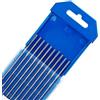TEN-HIGH Elettrodi di tungsteno TEN-HIGH TIG, Cerium 2%, WC20 (grigio) elettrodo di tungsteno al cerio per saldatura TIG, 2,4 mm x150 mm, confezione da 10 pezzi.