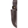QUARKZMAN Fodero per Coltello 7.87 Lunghezza reale vero Pelle Porta Coltello Pieghevole per Attività all'Aperto Arrampicata Campeggio Ciclismo E Escursionismo, Marrone Scuro