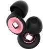 LureLuxe Tappi Per Orecchie Per Dormire,Tappi Orecchie Isolanti Per Rumori,Tappo per orecchio silicone morbido riutilizzabile,in 4 misure (XS/S/M/L),ideali per sonno,concentrazione e concerti(Oro rosa)