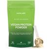 AAVALABS Proteine in Polvere Vegane Neutre 750g DIGEZYME® | 19g Proteine Vegetali da Riso, Pisello (Pea), Fava, Girasole, senza Lattosio, Zucchero, Edulcoranti, Glutine - 9 EEA e BCAA - Vegan Protein Powder