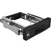 ICY BOX - Alloggiamento per disco rigido da 3,5, alloggiamento da 5,25, interruttore di alimentazione, serratura, hot swap, Status LED, SATA III, colore: Nero