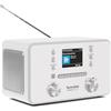 TechniSat DIGITRADIO 550 IR - Radio internet stereo (DAB+, FM, WLAN, Bluetooth, controllo app, sveglia) bianco