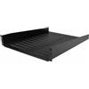 StarTech.com Ripiano rack 19 2U ventilato, Mensola rinforzata per armadi rack 19 pollici, Profondità 56 cm, Mensola per apparecchiature A/V, Rack shelf a sbalzo, Capacità 23Kg (CABSHELF22V)