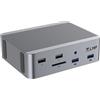 LMP USB4 SuperDock 2 - Docking Station 15 Porte con HDMI, DisplayPort, Ethernet, SD, Audio, USB-C/USB-A, Power Delivery 100W - Compatibile Thunderbolt 3/4, Mac e Windows