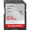 SANDISK Ultra SDXC UHS-I Scheda da 64 GB (fino a 145 MB/s velocità di lettura, video full HD, V10, U1, C10) SANDISK Memory Zone App