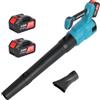 Securex Soffiatore per Foglie Cordless Senza Spazzole: con 2 * Batterie da 4Ah e Caricabatterie - Velocità del Vento 42 m/s con Display LED Soffiatore per Foglie Elettrico Cordless - per Giardino Patio Prato