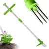 ChaneeHann 100cm Estirpatore Erbacce da Giardino,Estirpatore in Piedi con 3 Tappi in Acciaio e Pedale,Facile da Rimuovere le Erbacce Senza Piegare,Strumento Giardinaggio Diserbo per Cortile,Prato,Patio