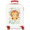 Roll Road Happy Pets Valigia da Cabina Bianco 33x50x20 cm Rigido 2 kgs Lucchetto a Combinazione Laterale ABS 2 kgs 33L Bagaglio a Mano