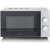 SEVERIN Forno a Microonde con Base Piatta in Vetro, 20 Litri, 800W, 6 Livelli Potenza, Timer, Libera Installazione, 46,5x39,5x27,5 cm, Nero - MW 9184