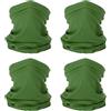 PATIKIL Collo Ghetta, 4pz Traspirante Raffreddamento Faccia Copertura Sciarpa per Uomini e Donne Sole Protezione Esterno Faccia Collo Copertura per Ciclismo Corsa, Lime