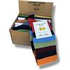 Lucchetti Socks Milano 6 Paia Calze Uomo Filo di Scozia Fantasia - Eleganti, Colorate e di Qualità in Scatolina Ecologica - Idee Regalo Perfette - Calze Lunghe Uomo in Stile Business (Taglia Unica,Set Righe Contro Righe)