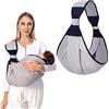 YeahBoom Ergo - Fascia da trasporto traspirante per neonati, neonati e bambini fino a 18 kg