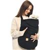 MijaCulture Tragecover M025 Teddy, fodera universale per marsupio e mantello, calda copertura per neonati (nero)