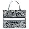 FENGJINRUHUA - Borsa tote da donna in lino e cotone, borsa di grande capacità in jacquard, stile retrò, A-nero, Large