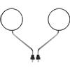 WOOSTAR 8mm Giro Specchietto Laterale Sostituzione per 50cc 70cc 90cc 110cc 125cc 150cc 200cc 250cc ATV Quad Scooter Pit Dirt Bike Ciclomotore Confezione da 2