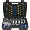 CHANG QI Kit di prova di perdite diesel per iniettori Common Rail, tester Common Rail per test di tenuta diesel a 6 cilindri, dotato di 24 adattatori, compatibile con motori diesel Bosch, Siemens, Delphi