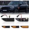 OZ-LAMPE Frecce Laterale Dinamico a LED per BMW Mini Cooper Countryman F60 2017 2018 2019 2020, Indicatore di Direzione Dinamico a LED, 2 Pezzi Nero Canbus