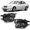 TangMiGe Fendinebbia compatibile con Mercedes Benz W203 S203 CL203 C209 A209 C215 R171, (Classe C Sportcoupe CLC CLK S Coupe CL SLK), 05/2000-12/2011, 1 Paio (Fumo Nero)