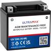 ULTRA MAX ULTRAMAX Batteria per moto YTX14-BS/TTX14-BS 12v 12ah AGM