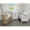 Bobilandia Arreda Kit TIZIANA BIANCO Letto Bagnetto Culla Co-Sleeping e Piumone MATERASSO OMAGGIO!