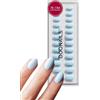 DOONAILS Press On Nails Set da 30 pezzi Baby Blue forma arrotondata blu - Unghie da incollare Full Cover in qualità salone - Finte nails Soft Gel Short - Naturale e piacevole al tatto