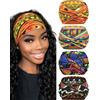 BELEVO Fasce Per Capelli Donna, Extra Large Fascia Capelli Donna 18cm Elastica Yoga Fascia Per Capelli Bandana Accessori Capelli 4 Pezzi