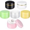 Gjinxi 6 contenitori da viaggio per articoli da toeletta, mini contenitori per trucco con coperchio, contenitori per balsamo per labbra, piccoli flaconi per la cura della pelle per trucco, cura della