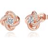 Jrêveinfini Orecchini Donna Oro Rosa Argento 925 Anallergici Nichel Free Senza Nichel, Orecchini Mamma Bambina Maestra, Gioielli Regalo Donna Compleanno San Valentino Anniversario Natale Bambina Mamma