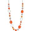 FULU AUTUMN Collana di perle lunga in argento - Collana boheme con cristalli e perle in pietra naturale, gioielli fantasia, idea regalo per la festa della mamma, 95 cm, Pietra Cristallo, Nessuna