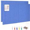 Whemyreat 60 x 40 cm Lavagna in feltro autoadesiva, grande lavagna in sughero, espositore per foto, bacheca, decorazione da parete con 30 puntine per pareti in ufficio, sala