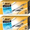 Bic Inc 48 penne a sfera Bic Xtra Comfort Round Stic, impugnatura morbida e confortevole e scrittura fluida fluida, pennino in tungsteno, medio 1,2 mm, inchiostro nero