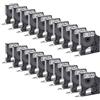 STRONIX 20x Nastro con Etichette Compatibile con D1 45010 S0720500 12mm x 7m Nero su Trasparente con Dymo LabelManager 160 210D 360D 280 420P 500TS PnP Labelpoint 250 150 100 200