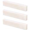 Agatige Sella Osso per Chitarra Acustica, 52x6x10mm Sella in Osso Sella per Ponte per Chitarra Accessori per Strumenti Musicali Parti in Osso per Chitarra Classica Folk a 6 Corde (3 Pezzi)