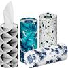tishoo Fazzoletti Ultra Luxury a 4 Veli con Acido Ialuronico | per Porta Bicchieri Auto, Casa e Viaggio | 4 Tubi x 40 Fogli | Mixed/Mayfair
