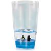 Floatarama Deluxebase Floatarama Tumbler - Bicchiere a forma di pinguino da 250 ml, senza BPA, in acrilico, con statuine di animali galleggianti, divertente bicchiere in plastica, tazza da viaggio, tazza da